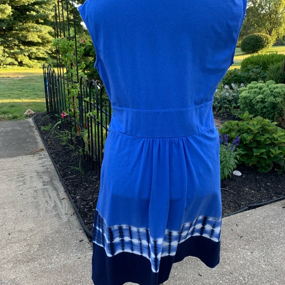 New Lands’ End fit & flare tie dye midi dress - Picture 3 of 10